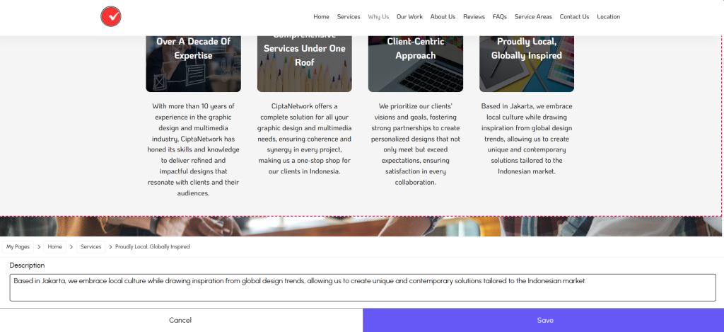 Website builder user review rating - star feedback - idenusa.com