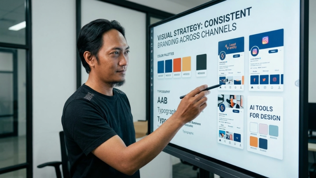 AI profile picture visual identity