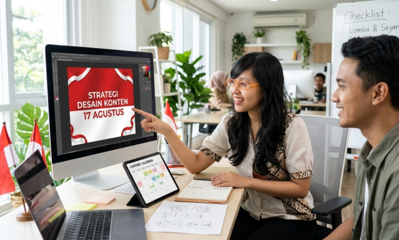 Strategi Desain Konten 17 Agustus - IdeNusa