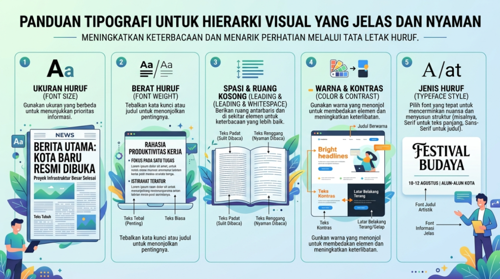 Eksplorasi tipografi dan layout kreatif